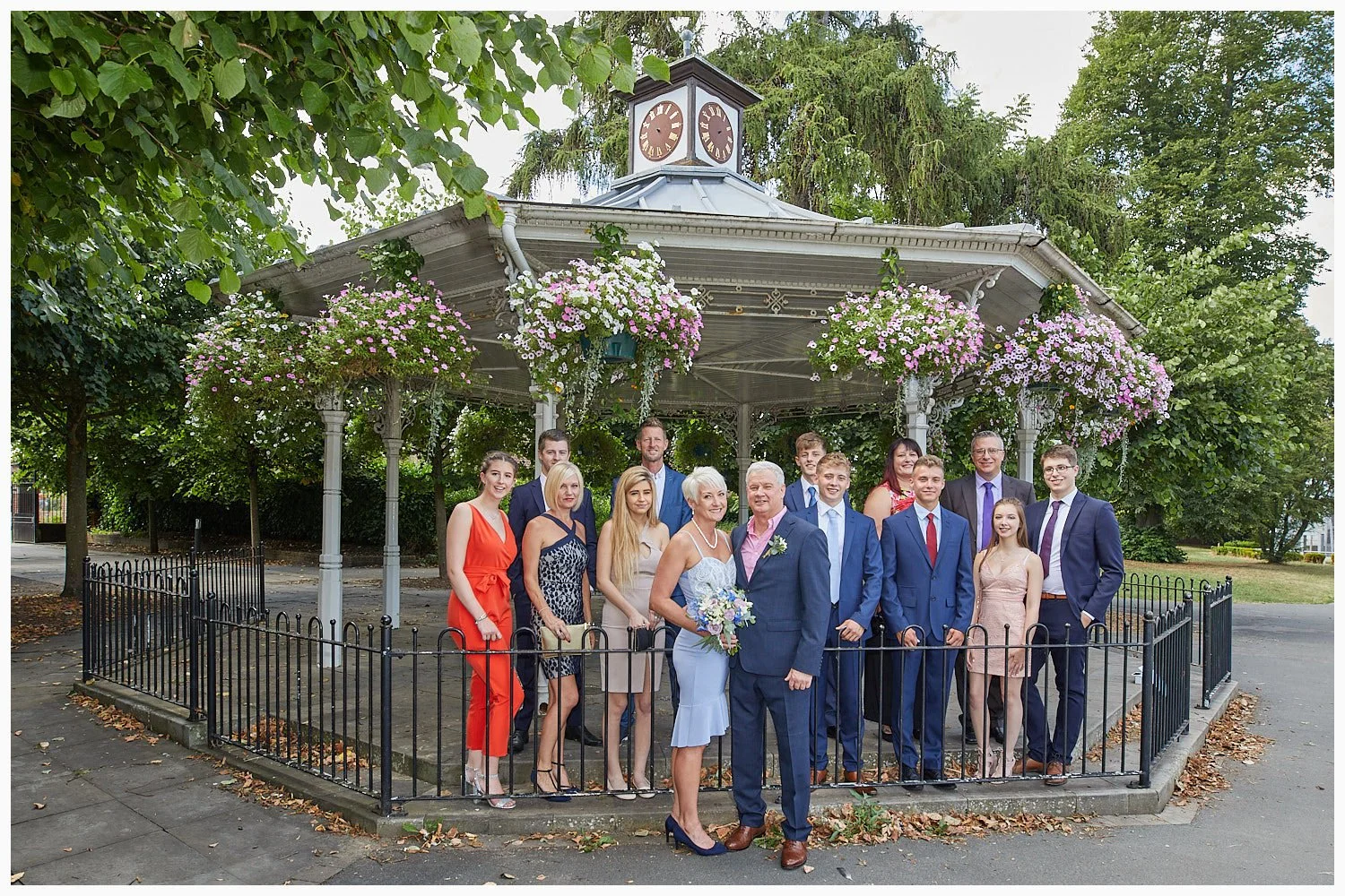 The bandstand in Basingstoke’s War Memorial Park is a terrific backdrop for some of your group photos and portraits after the wedding ceremony