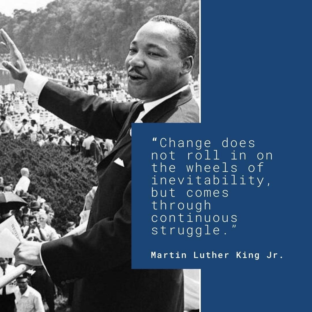 Each new Monday marks the beginning of a new week and a new opportunity to be the change you want to see.

A better business.
A better community.
A better world.

The choice is yours and the time is now. Let's get to work.

#MLK #MLKJrDay #MLKDay #Ch