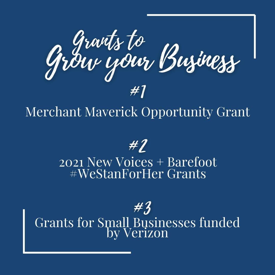 Want to know #wherethemoneyresides? 🧐

IN GRANTS. 

Apply now to use someone else's money to grow YOUR business! Google these grants to see if you qualify. You can access as much as $10,000 to invest in yourself and your business. Don't miss these o