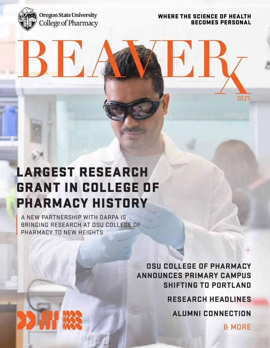 The BeaveRx 2025 Digital Edition is now available, offering a look back at a year of remarkable achievements across the OSU College of Pharmacy. The edition features highlights of major accomplishments as well as stories showcasing the impact of our 