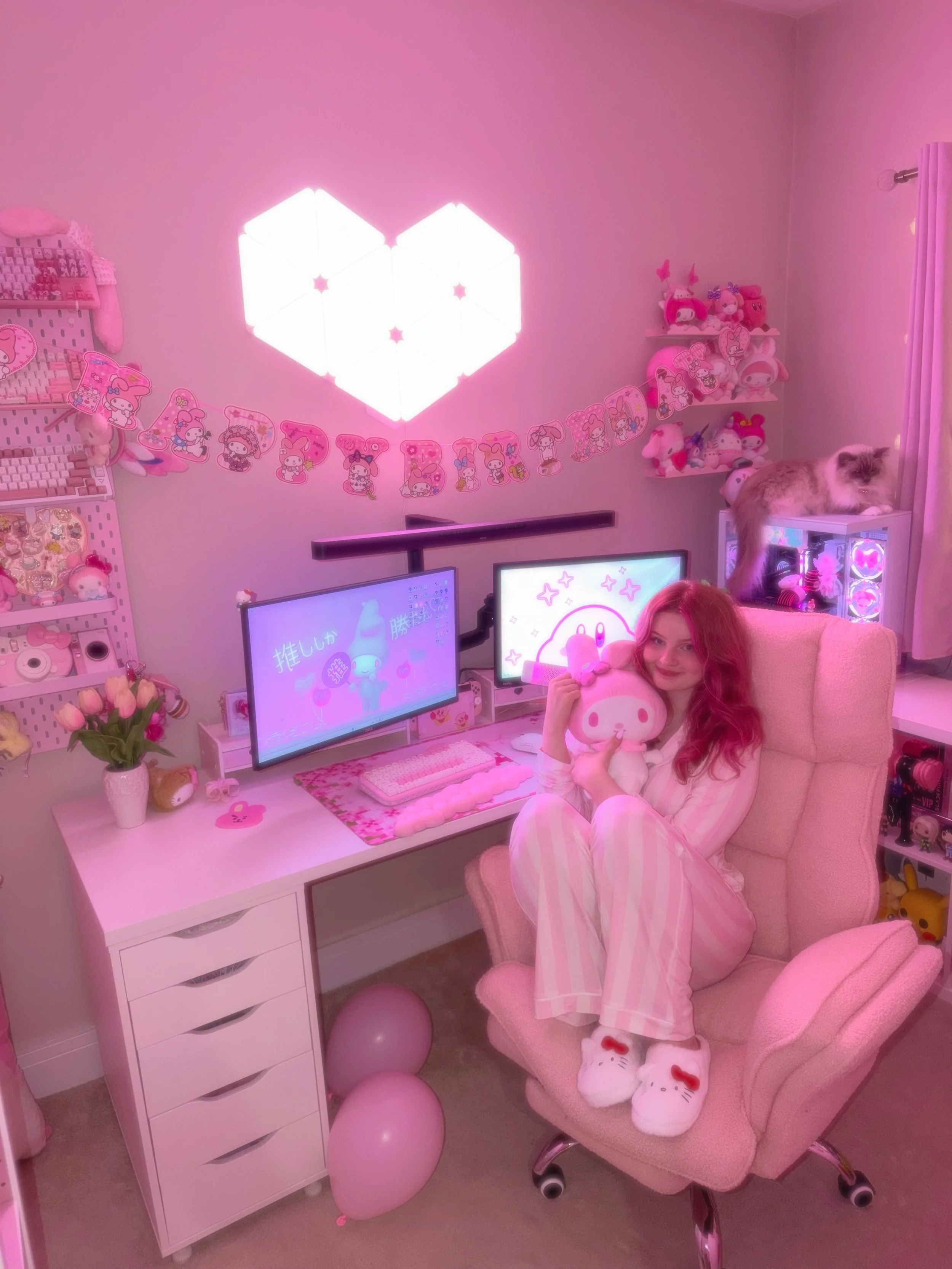my birthday was yesterday!!

got minecraft heelys feeling good🔥🔥

#gamergirl #pinksetup #pinkaesthetics #setupinspo #gamingsetup