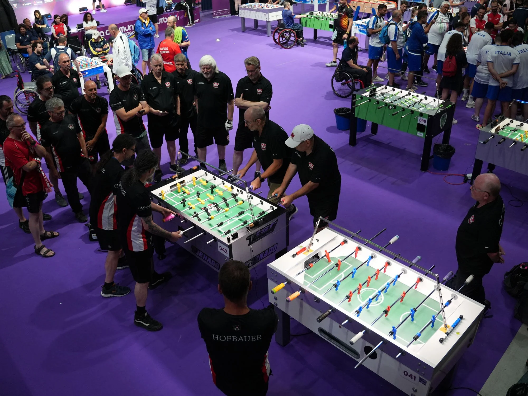 Canadian Seniors team faces Austria during the Quarter‑final.