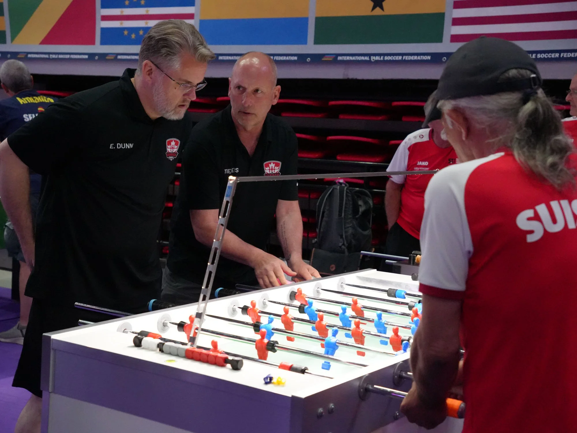 Eric Dunn (forward) and Peter Tielens (goal) anchor Canada’s Last‑16 win over Switzerland.