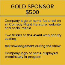 Comedy Night Sponsorships