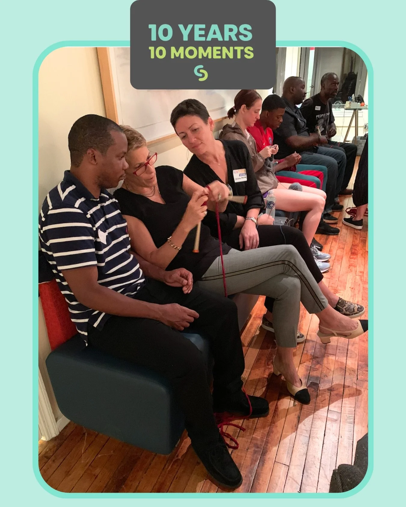 Ten Years ✨ Ten Moments

One of our most beloved and long-running workshops. In a single class, community members arrived as beginners and left having created something tangible with their own hands. 

Knitting offered patience, focus, and the rare s