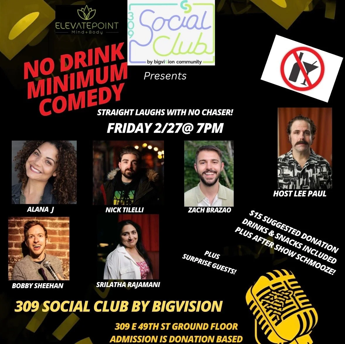 No Drink Minimum- Stand Up Comedy