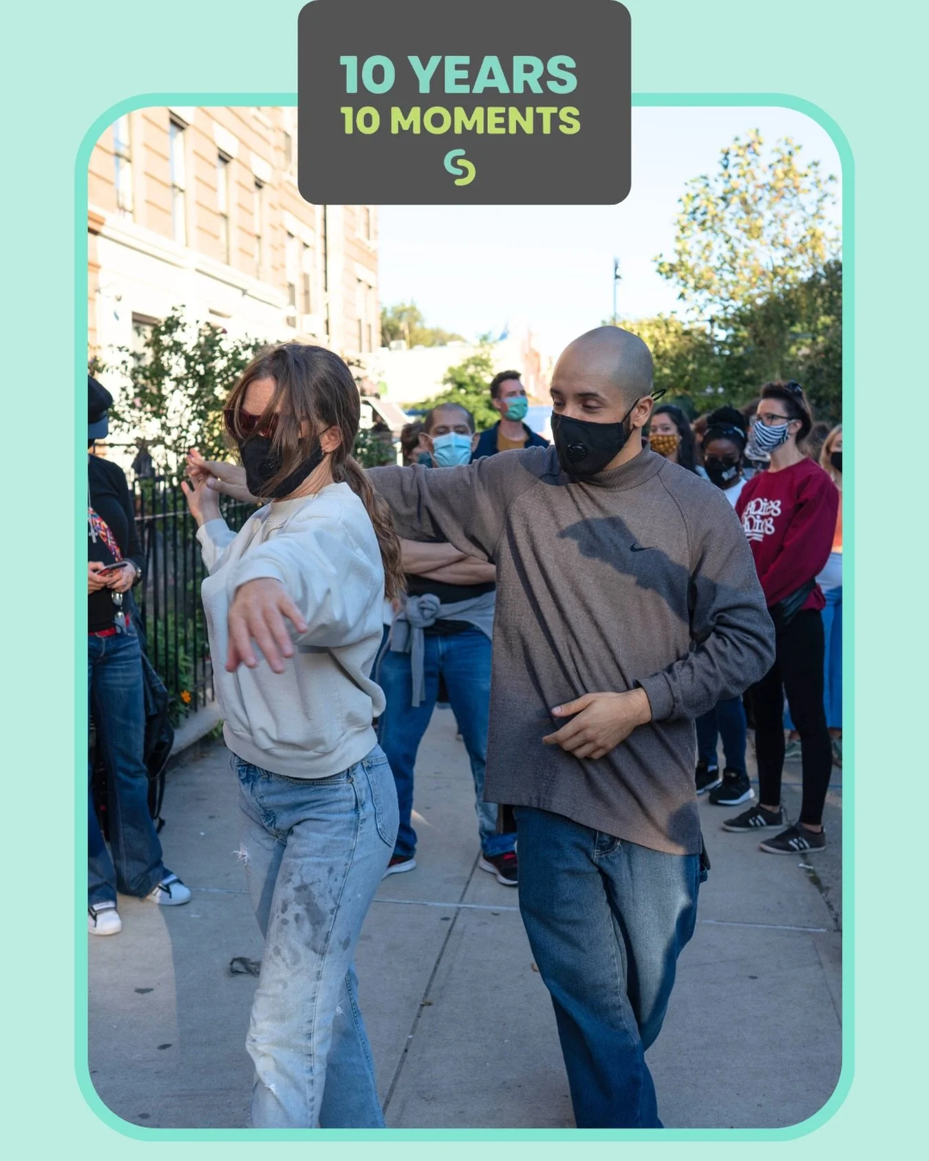 10 Years ✨ 10 Moments

Reconnecting During Covid.

When the world felt isolated, we found a way to come together. Dancing outside, we created joy in a moment that desperately needed it. 

Recovery does not stop during hard times, and neither does com