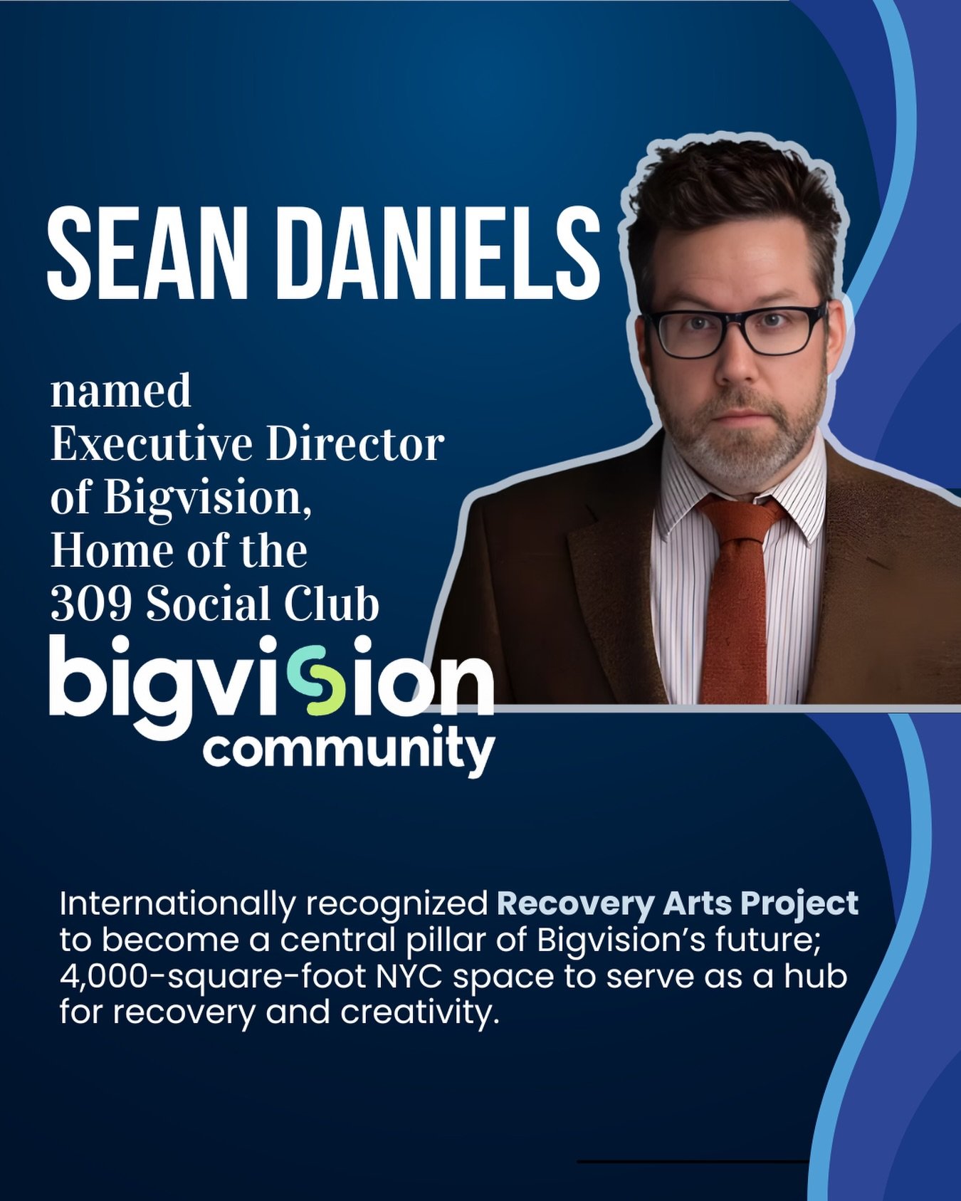 We&rsquo;re excited to welcome Sean Daniels as our new Executive Director.

Sean is a nationally recognized leader at the intersection of recovery and the arts, and he&rsquo;s stepping in at a pivotal time for our community. His vision pushes beyond 
