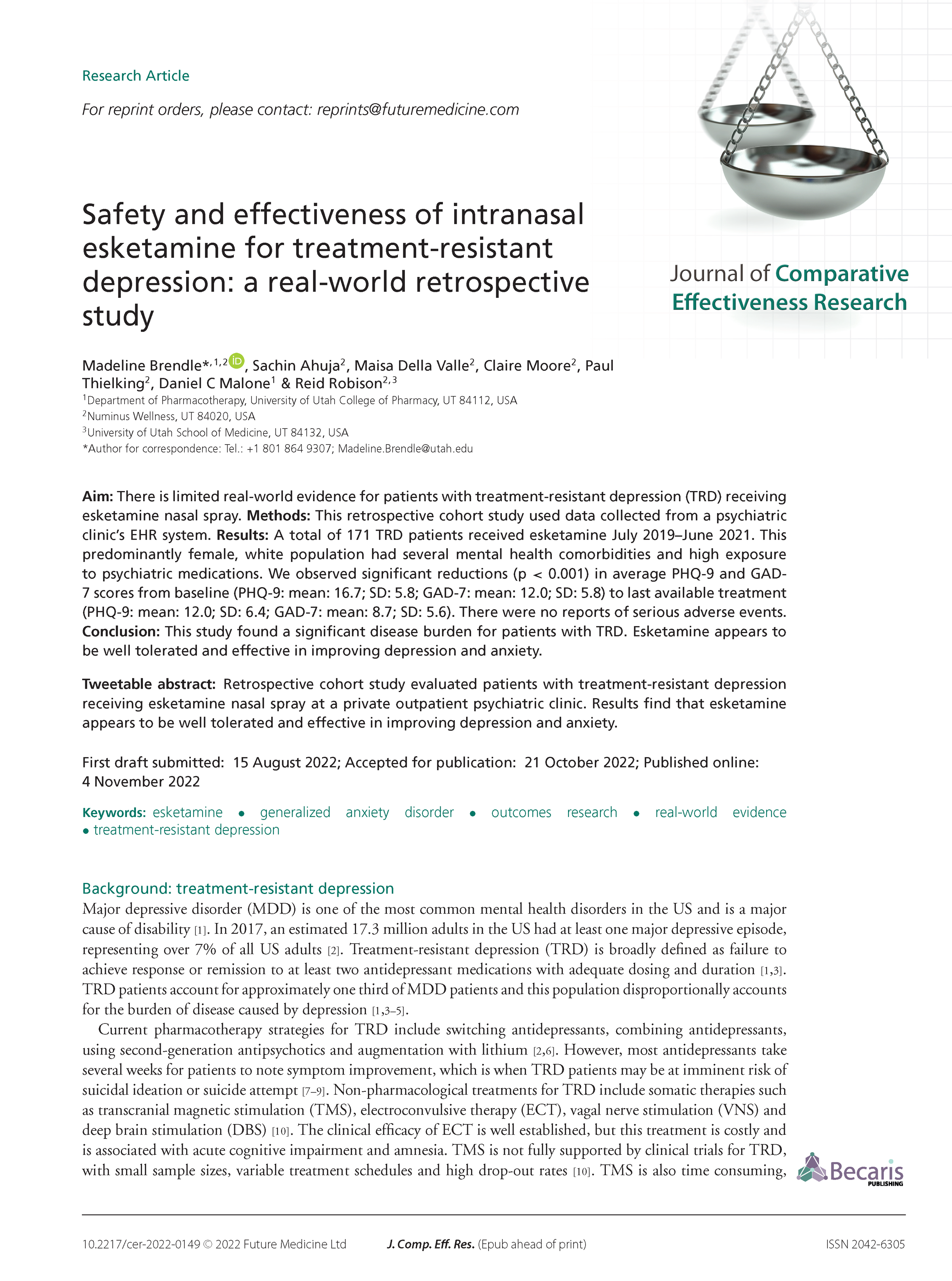 Safety and effectiveness of intranasal esketamine for TRD_a real-world retrospective study_Brendle 2022 (1)_Page_01.png