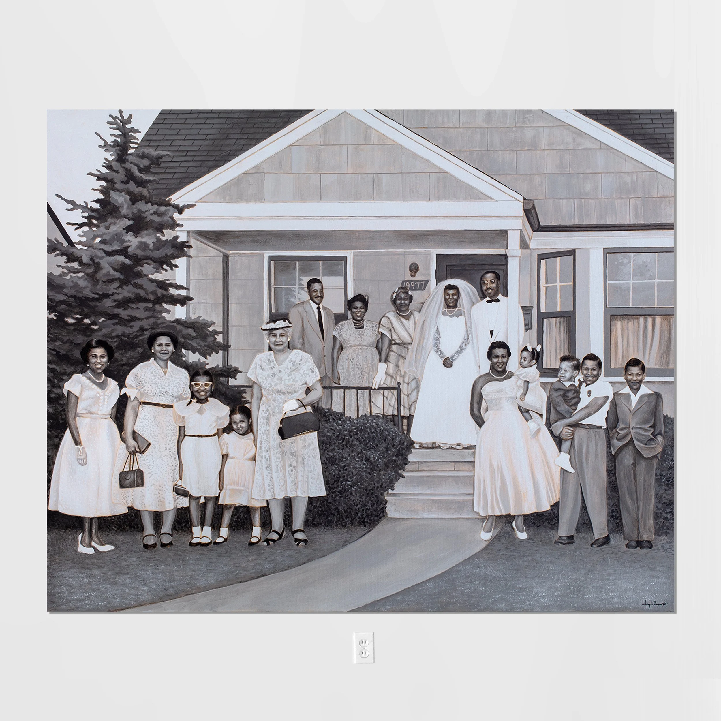 THE WEDDING /  6'x4' acrylic on canvas