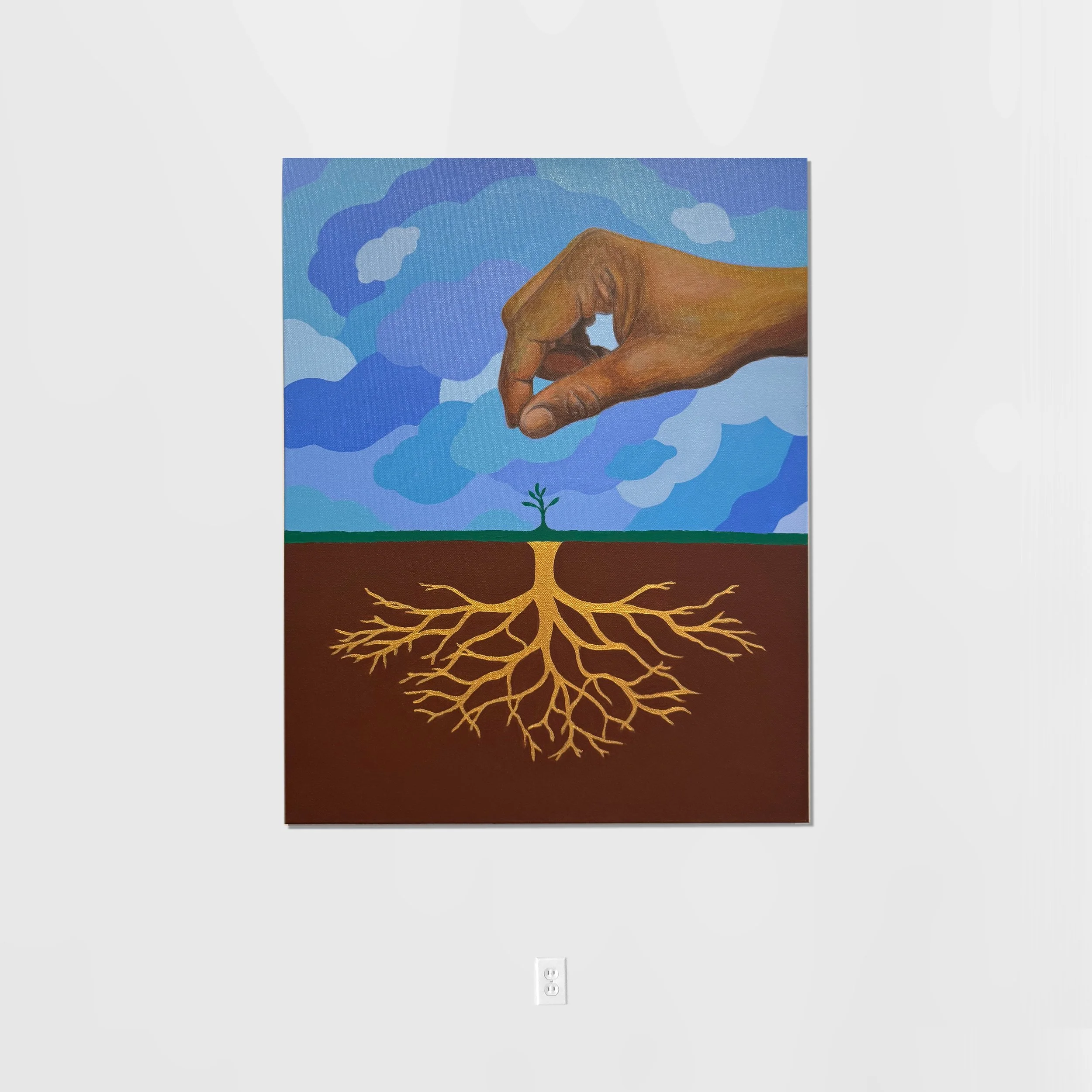 SEEDS PLANTED  /  18"x24" acrylic on canvas