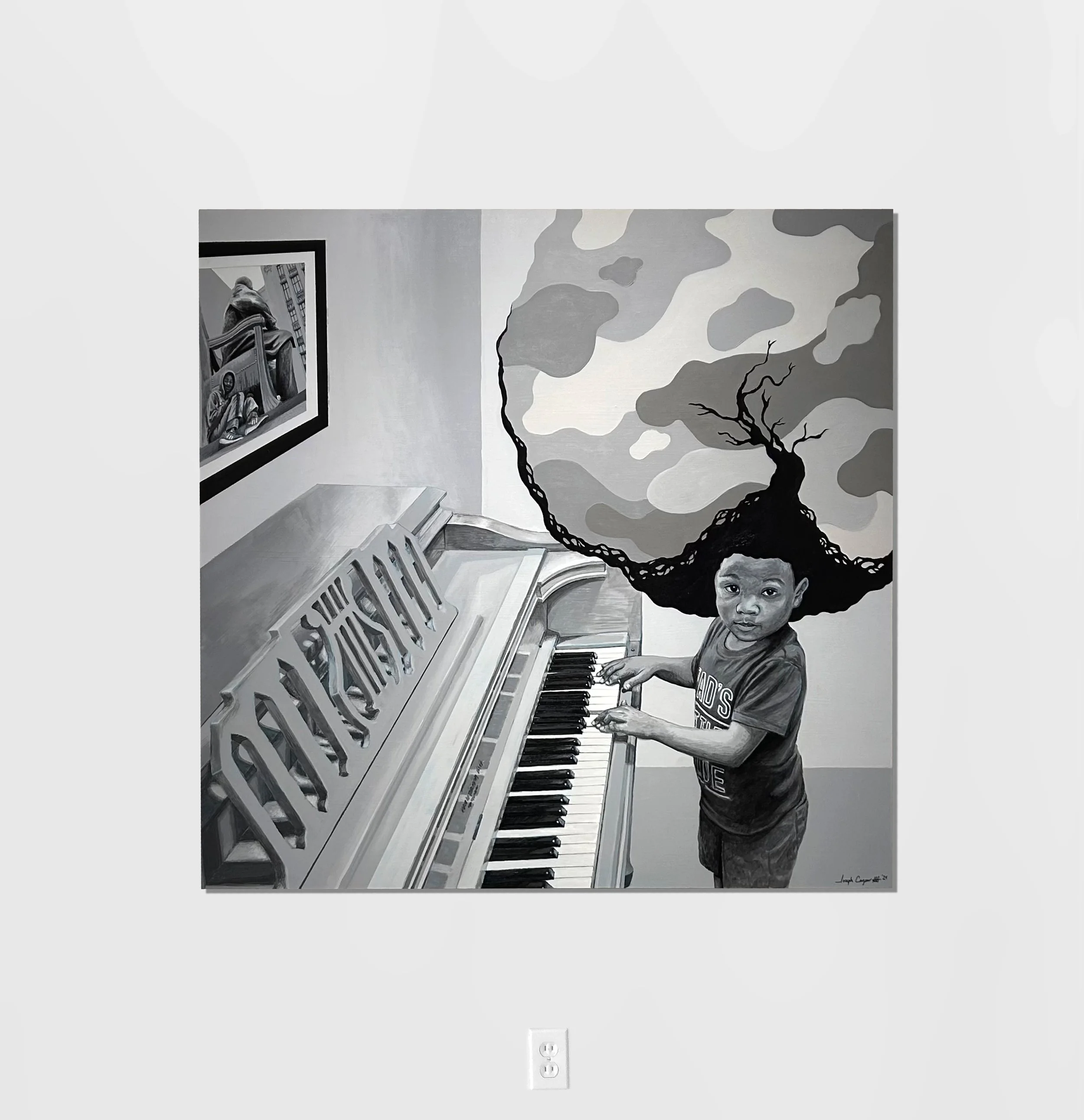 KEYS TO LIFE  /  3'x3' acrylic on wood