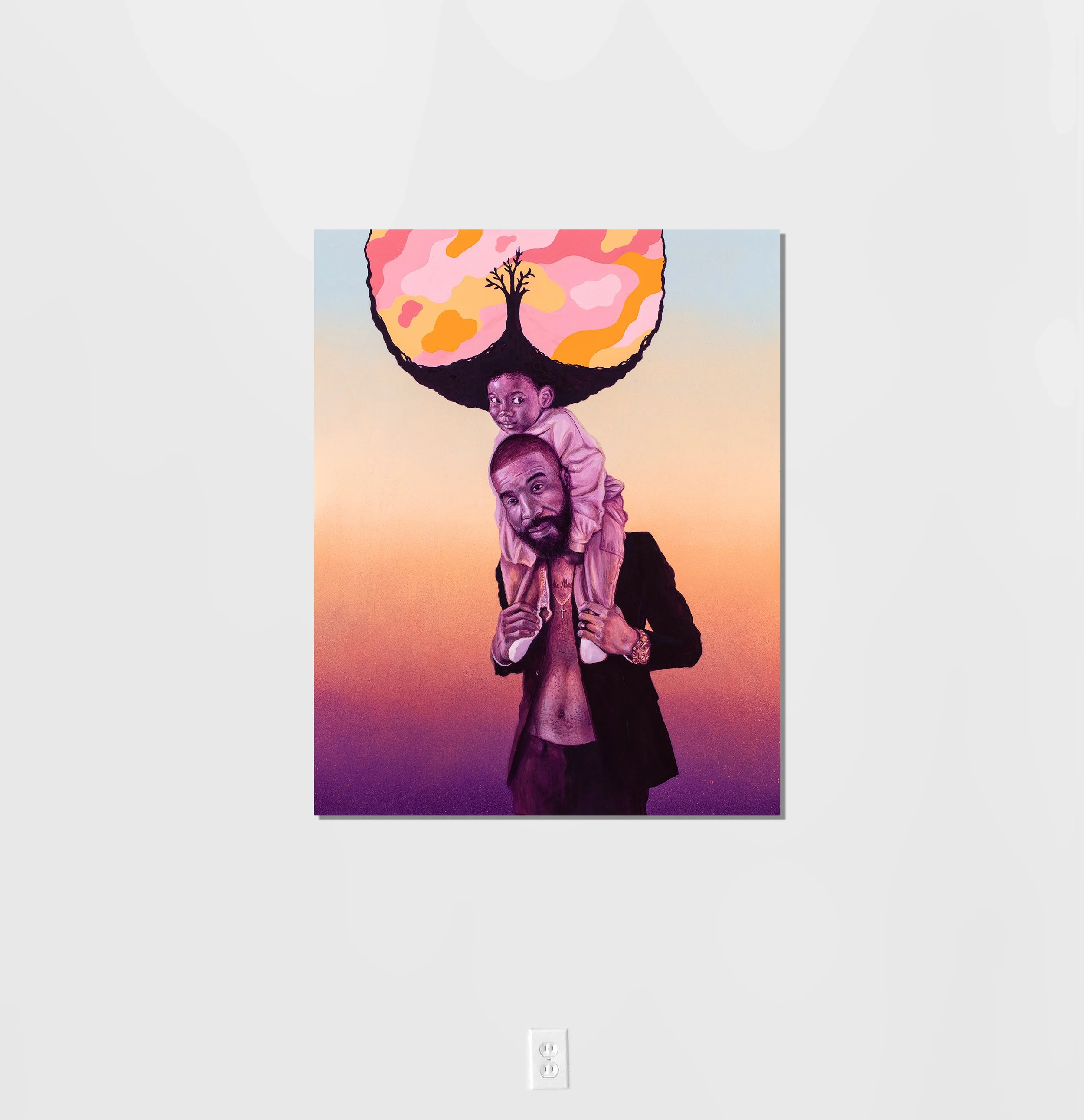 WEIGHT / 18"x24" acrylic on canvas