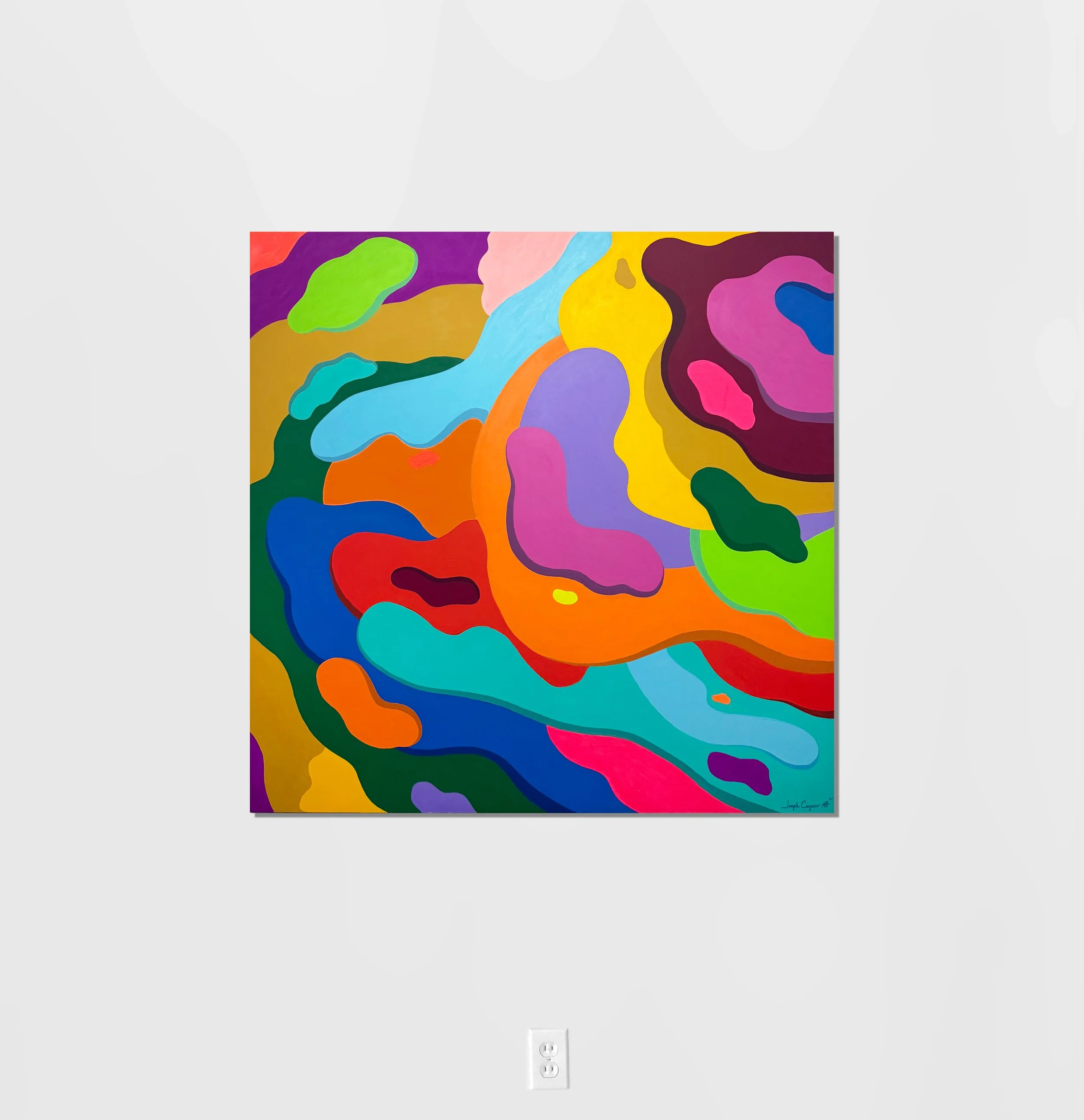 UTOPIA CLOUDS  /  3'x3' acrylic on wood