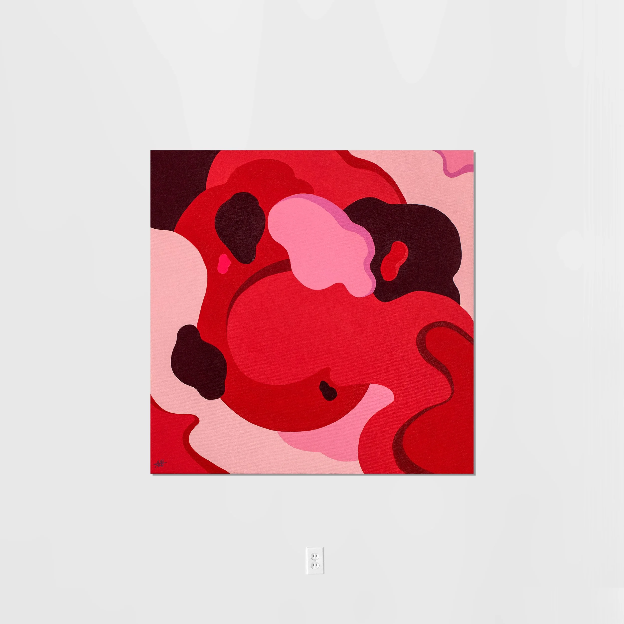 LOVE CLOUDS  /  2'x2' acrylic on canvas