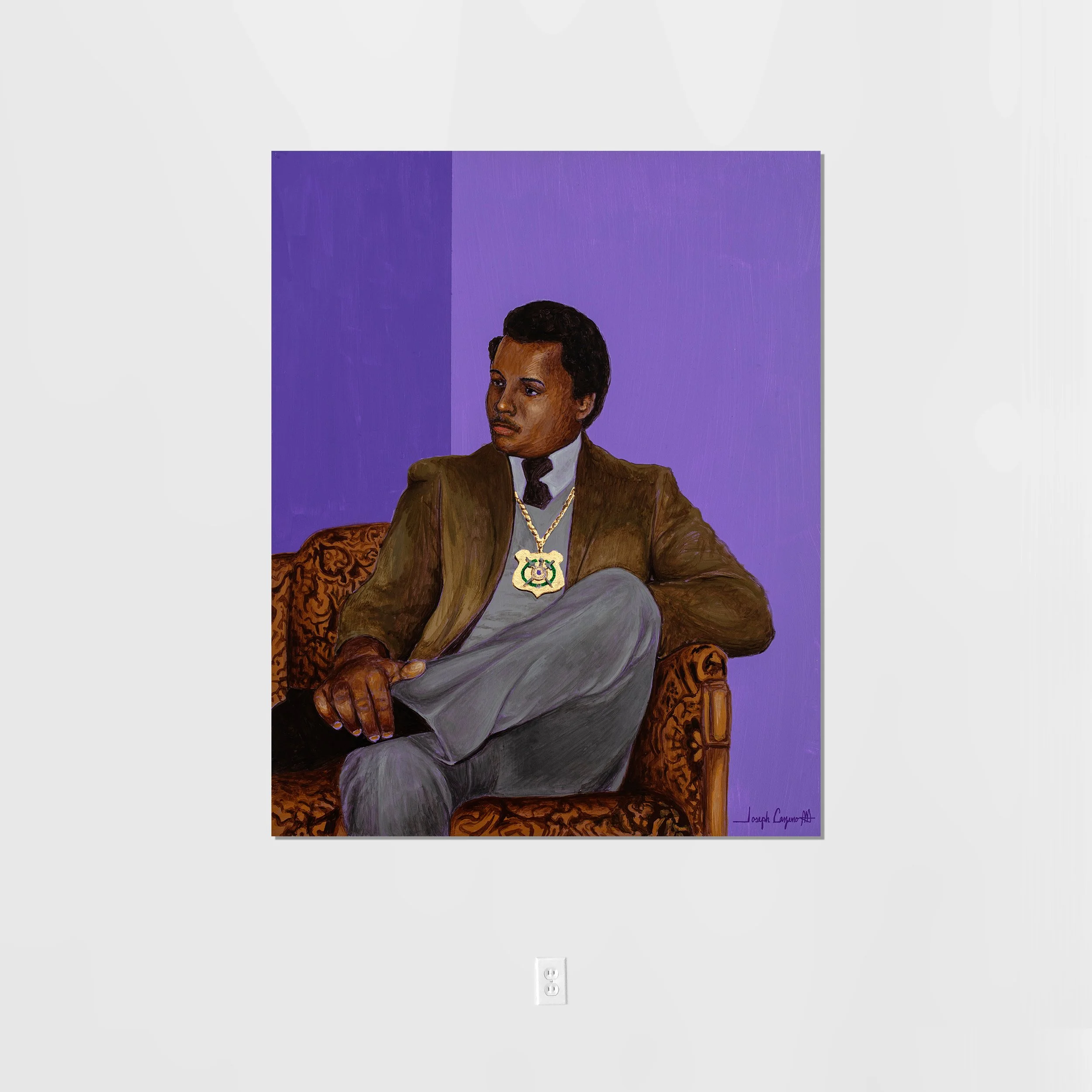 OMEGA MAN  /  16"x20" acrylic on wood