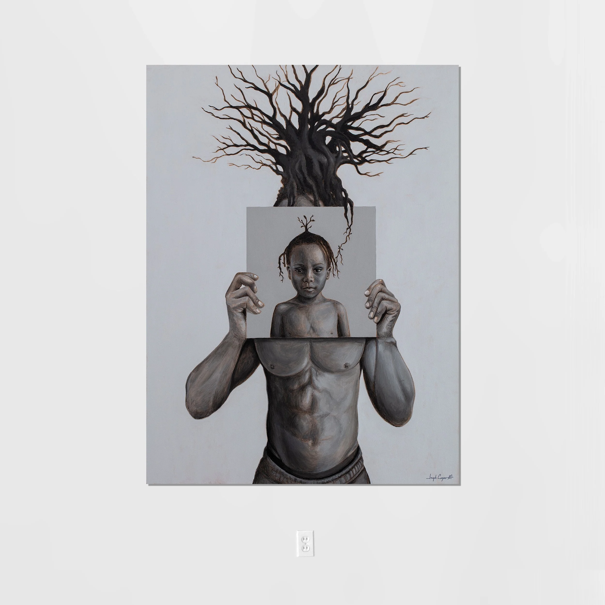 BOY TO MAN  /  3'x4' acrylic on canvas