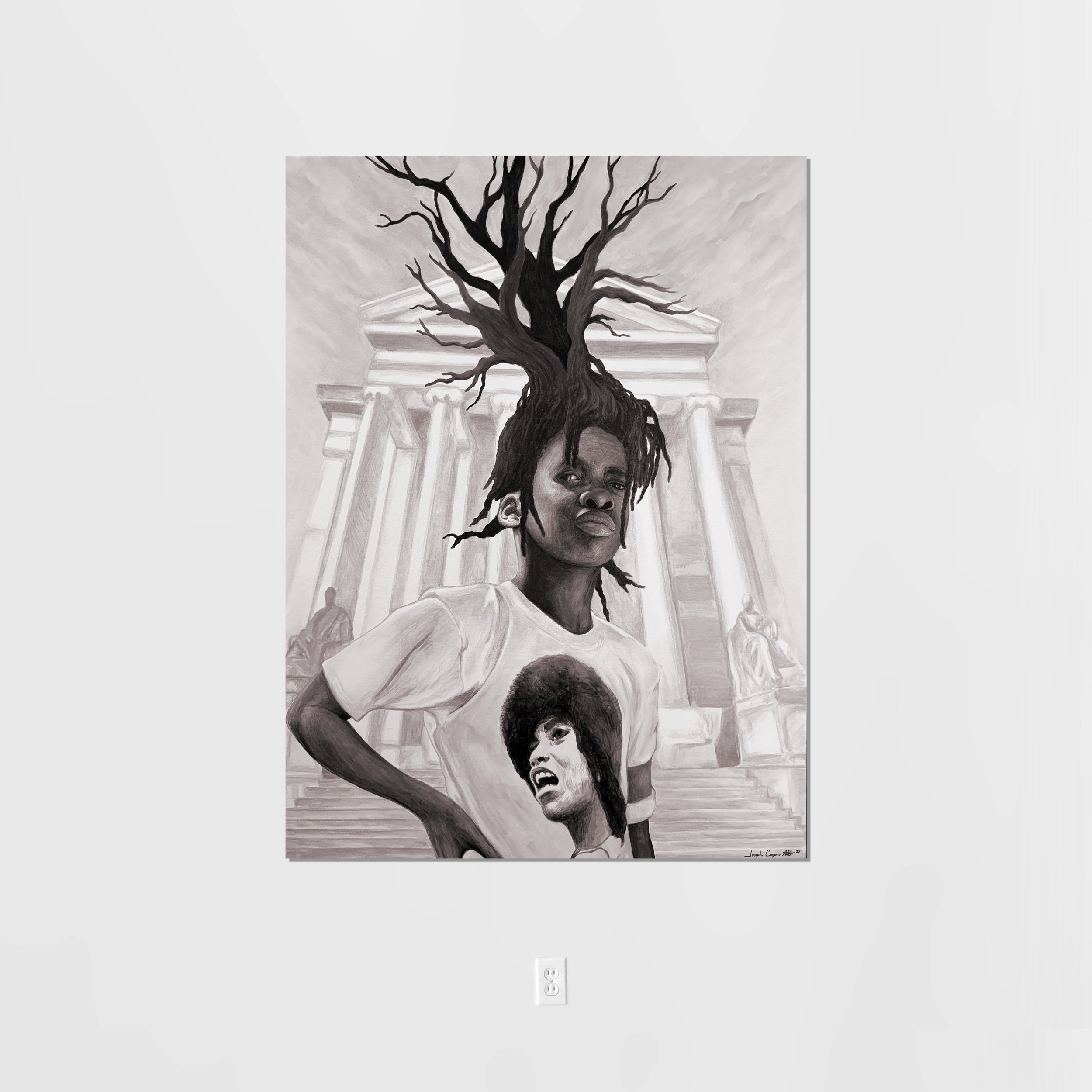 FREE ANGLEA  /  3'x4' acrylic on canvas