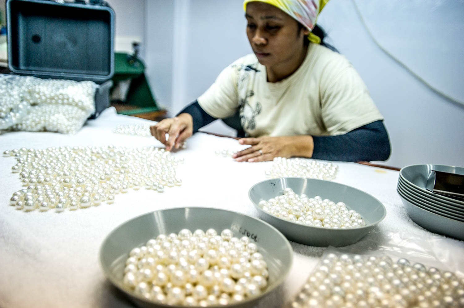 Just twenty minutes from Kawe mine is a pearl farm. The Pearl farm produces 80 million dollars worth of pearls a year proving that Raja Ampat's unique ecosystem can be used to turn a significant profit without being decimated in the process.