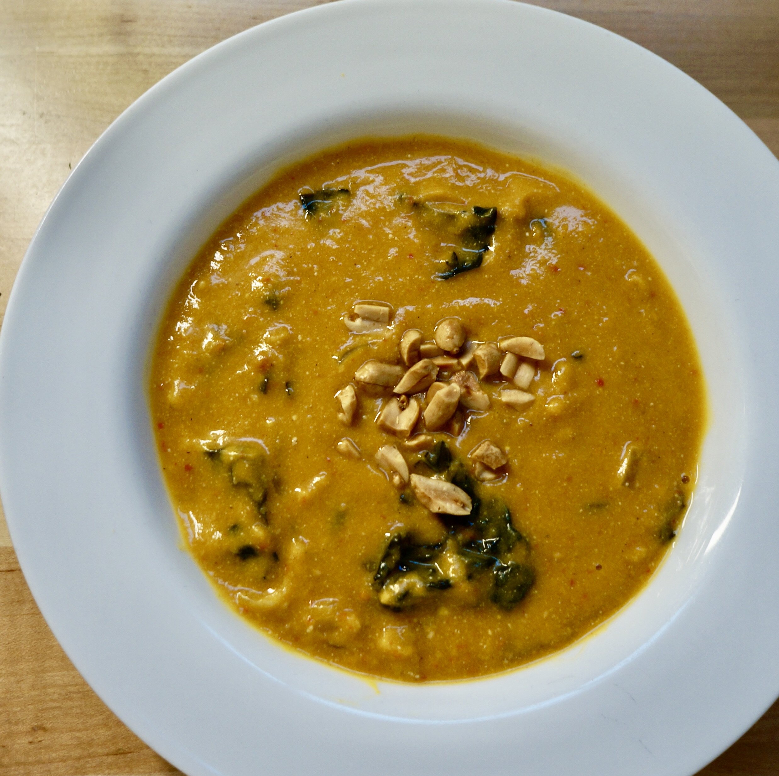 Spicy West African Peanut and Squash Soup