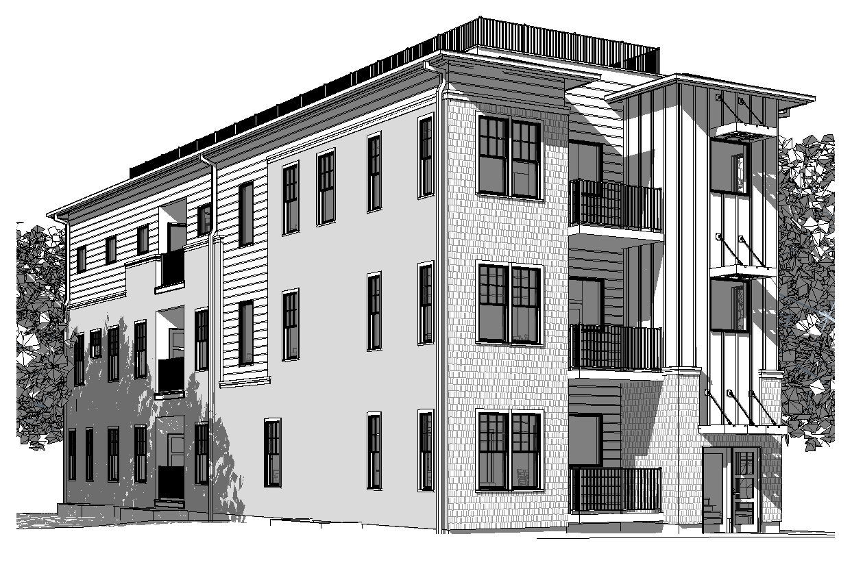 Cambridge, MA- Ground up construction of eight luxury condo units