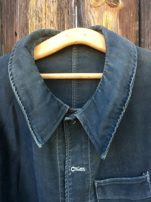 Veste De Travail Moleskin Française Années 50 - "Le Populaire" - Taille S Neuf Avec étiquettes