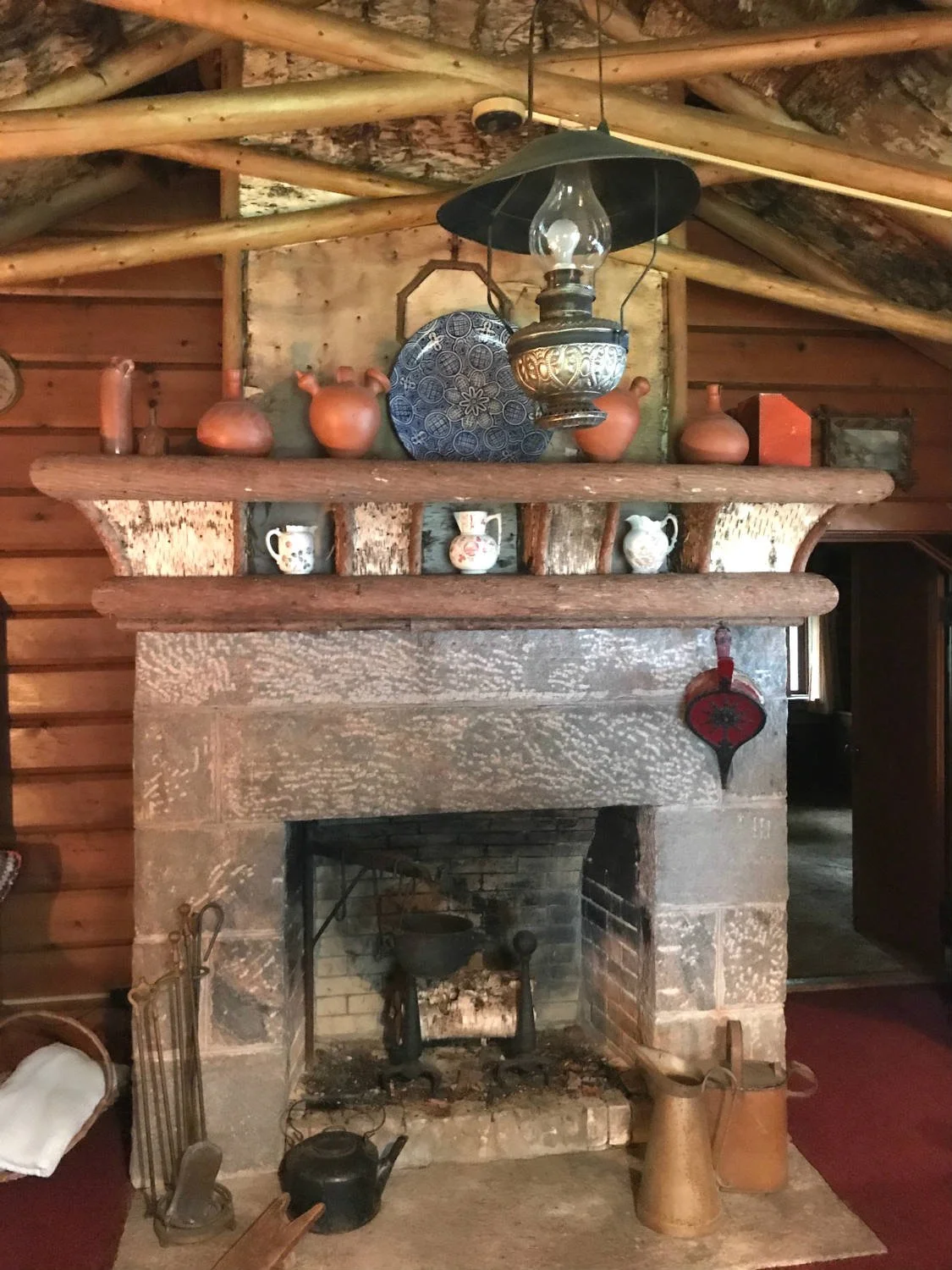 Camp Pine Knot Fireplace