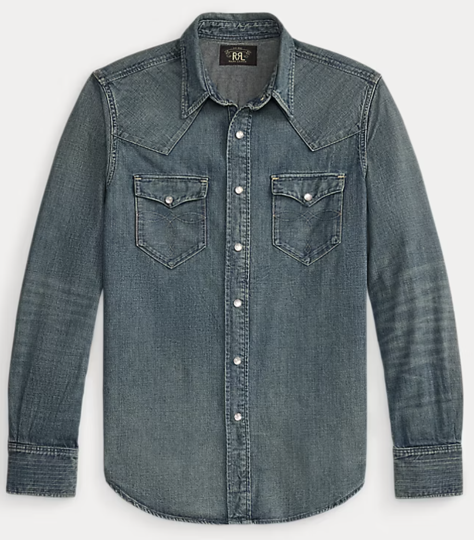 Slim fit western denim shirt Double RL