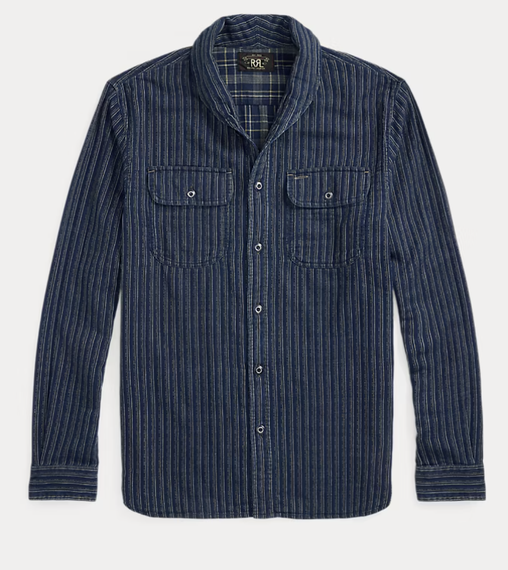 Stripped workwear indigo shirt Double RL