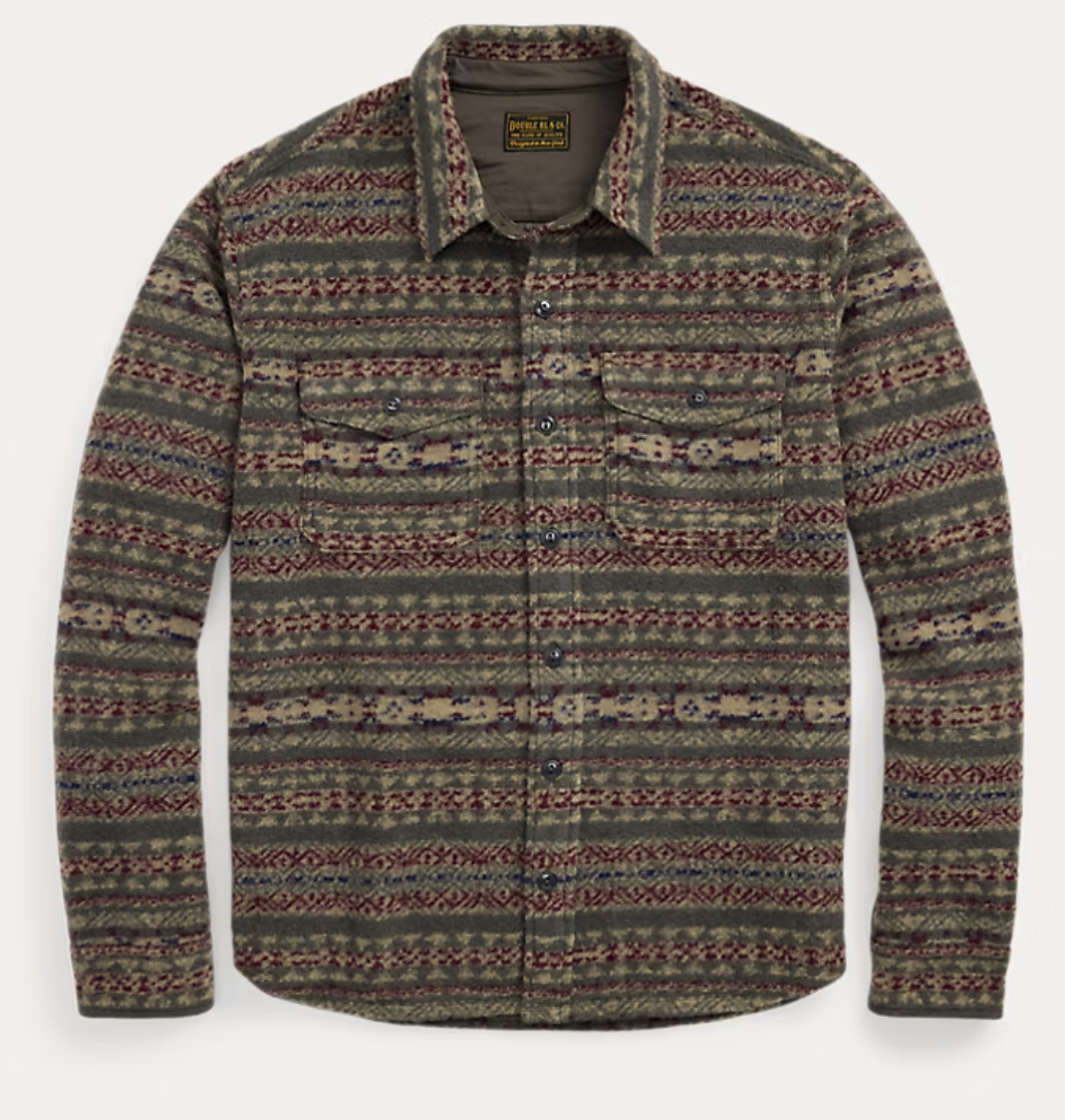 Wool Workwear shirt Fair Isle Double RL
