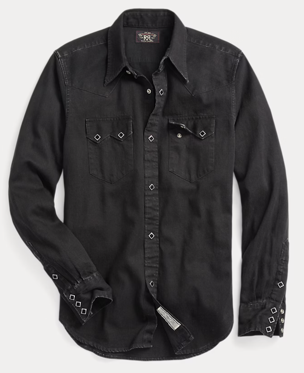 Dark slim fit Western Shirt Double RL