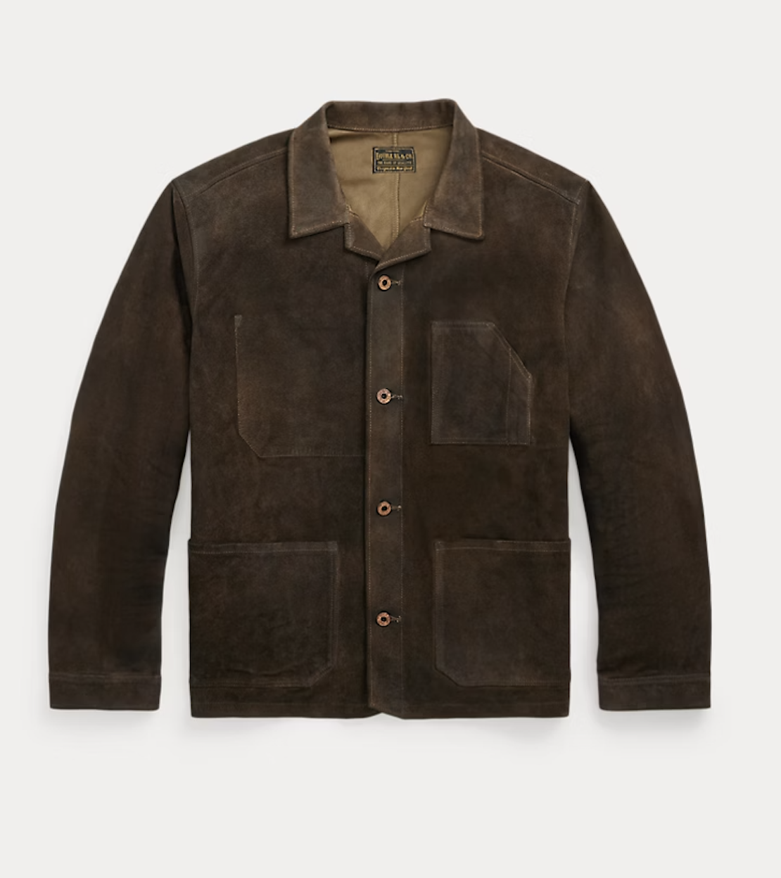 Raw leather suede jacket RRL