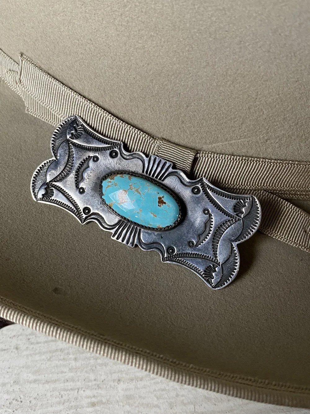 XL turquoise Shield Pin