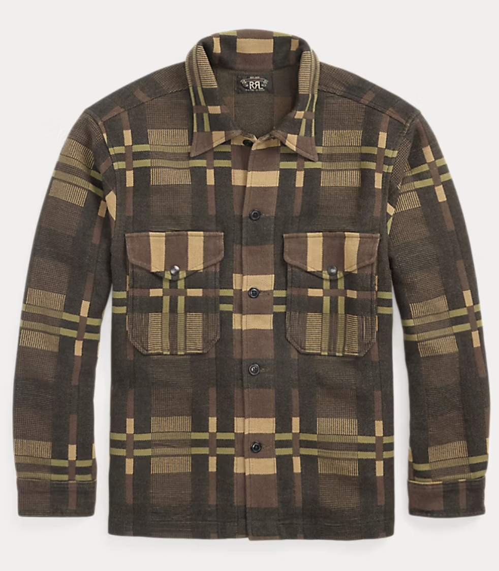 Workwear Overshirt jacquard pattern Double RLl