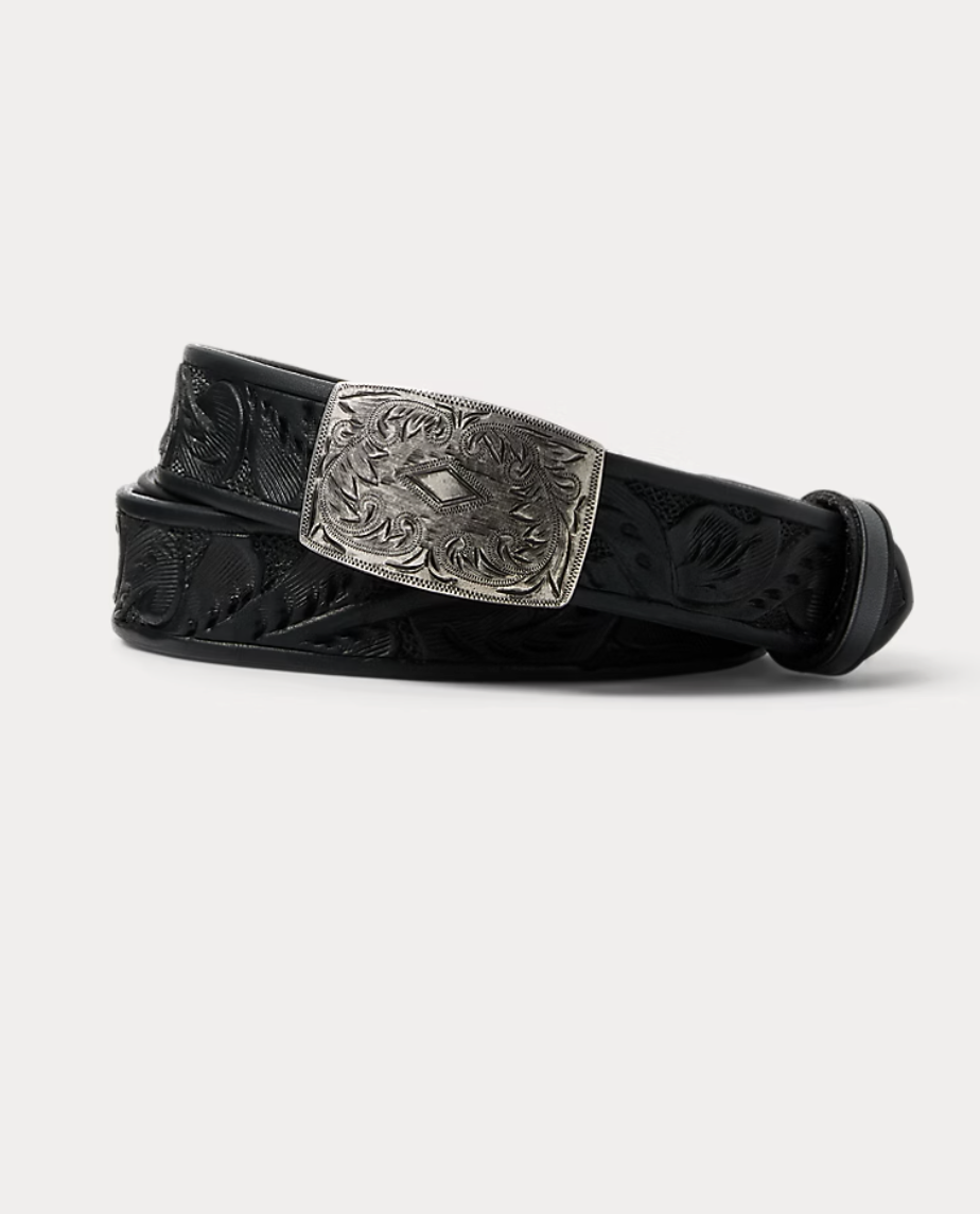 Handmade leather American belt Double RL