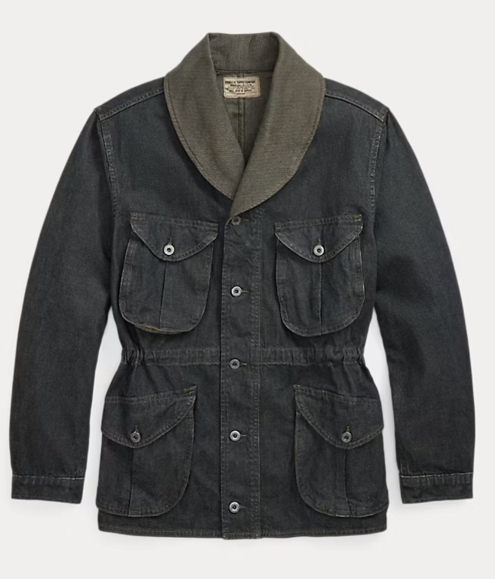 Denim and linen workwear jacket Double RL