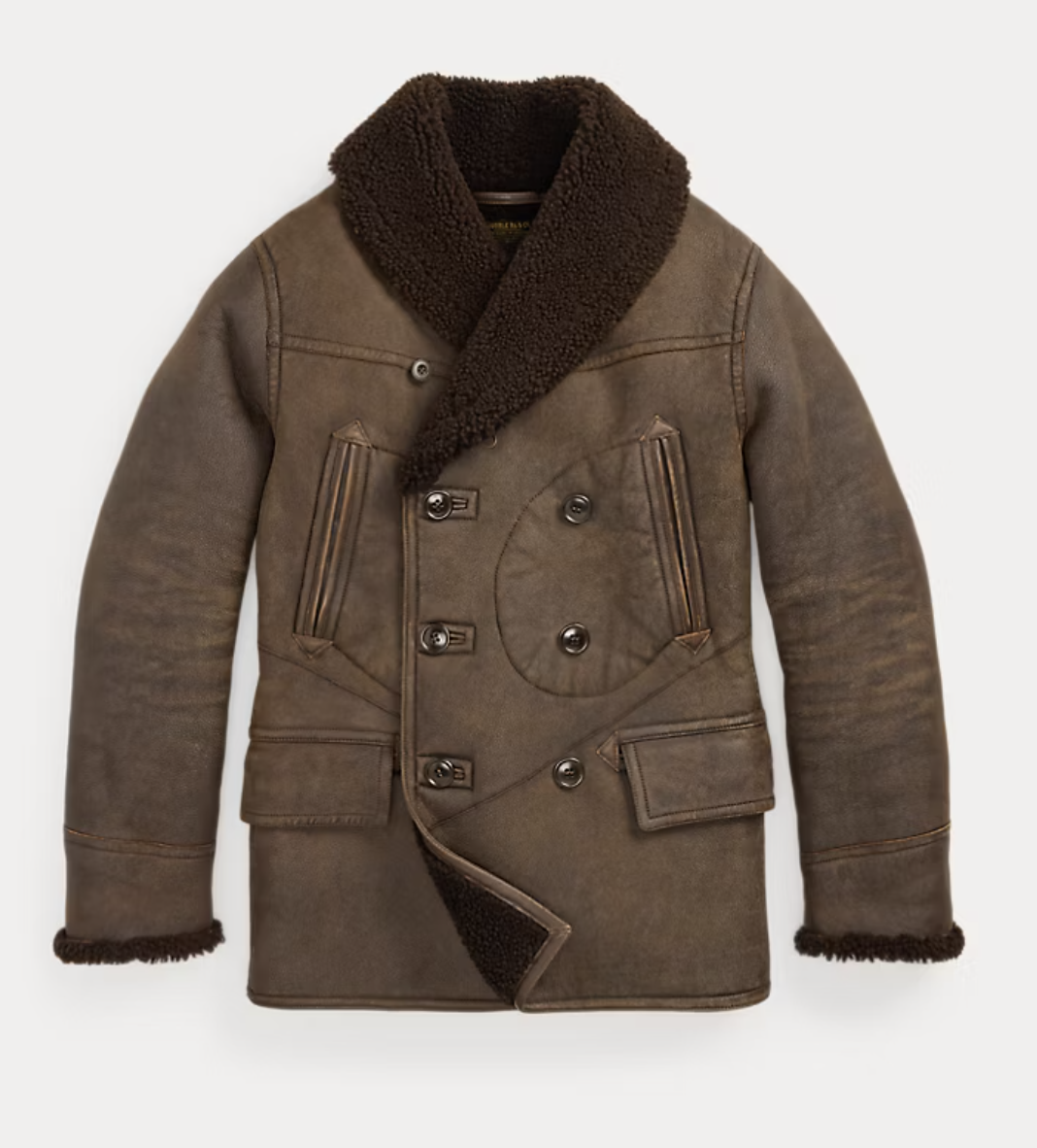 Lamb Skin military jacket Double RL