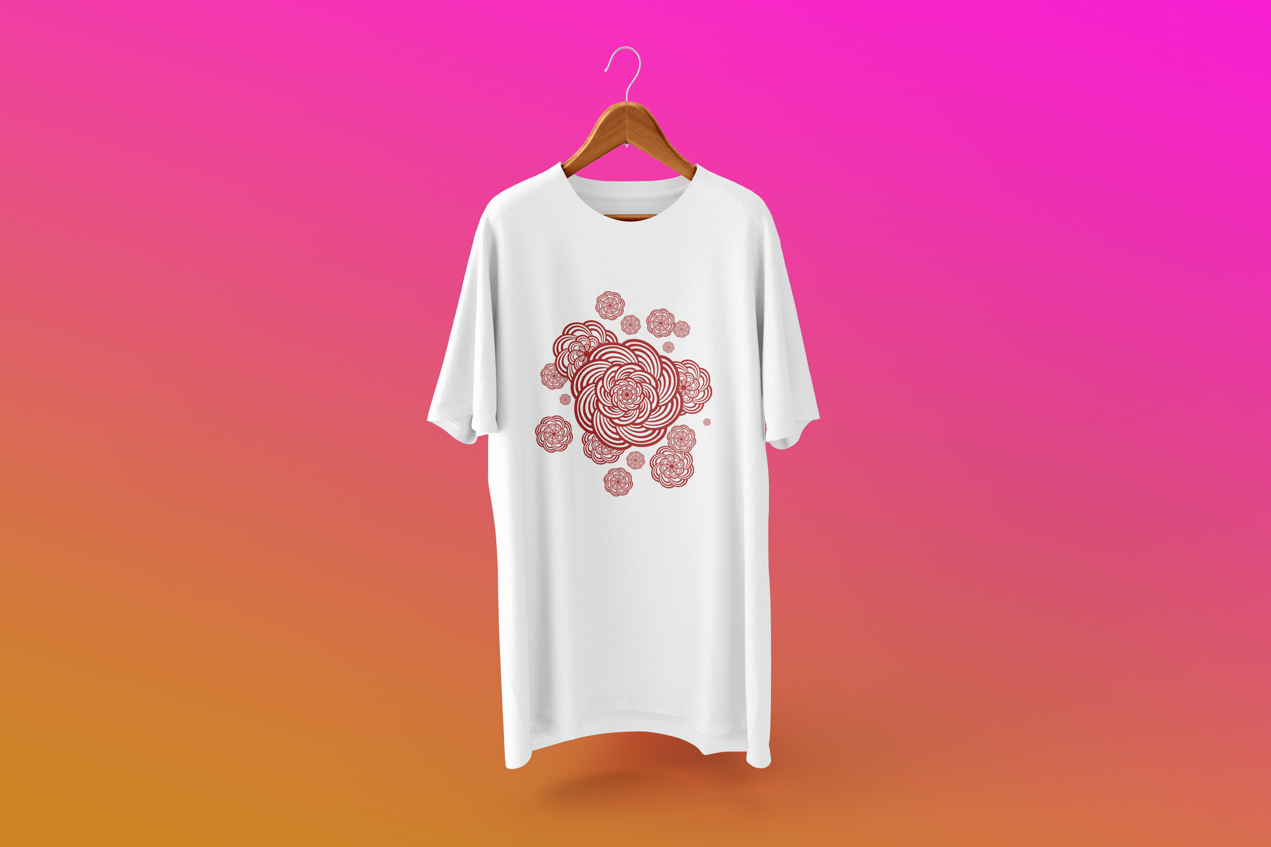 "Spiral Flowers" Design for and owned by Henna Shoppe
