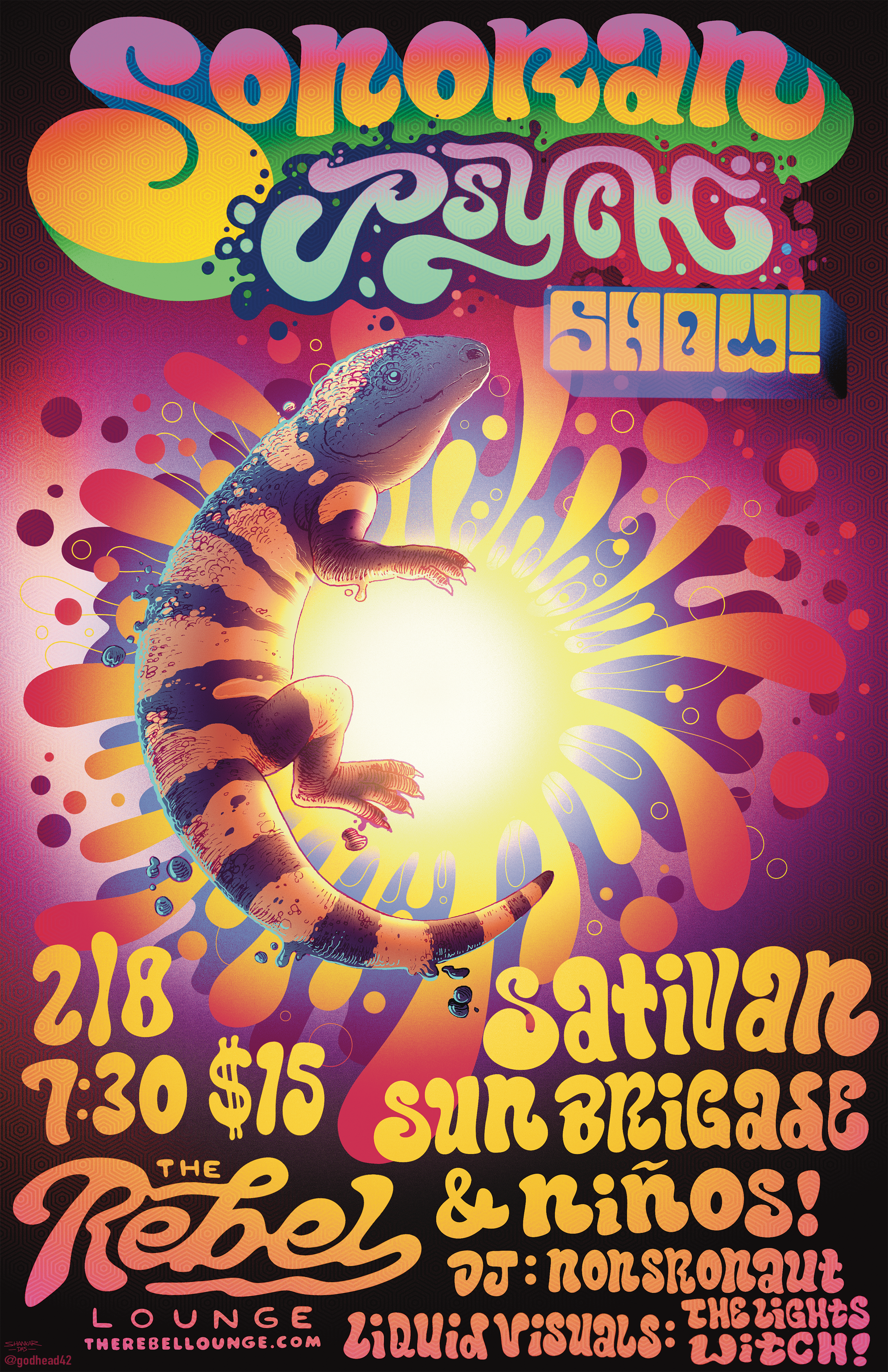"Sonoran Psych Show" Concert Poster 2024