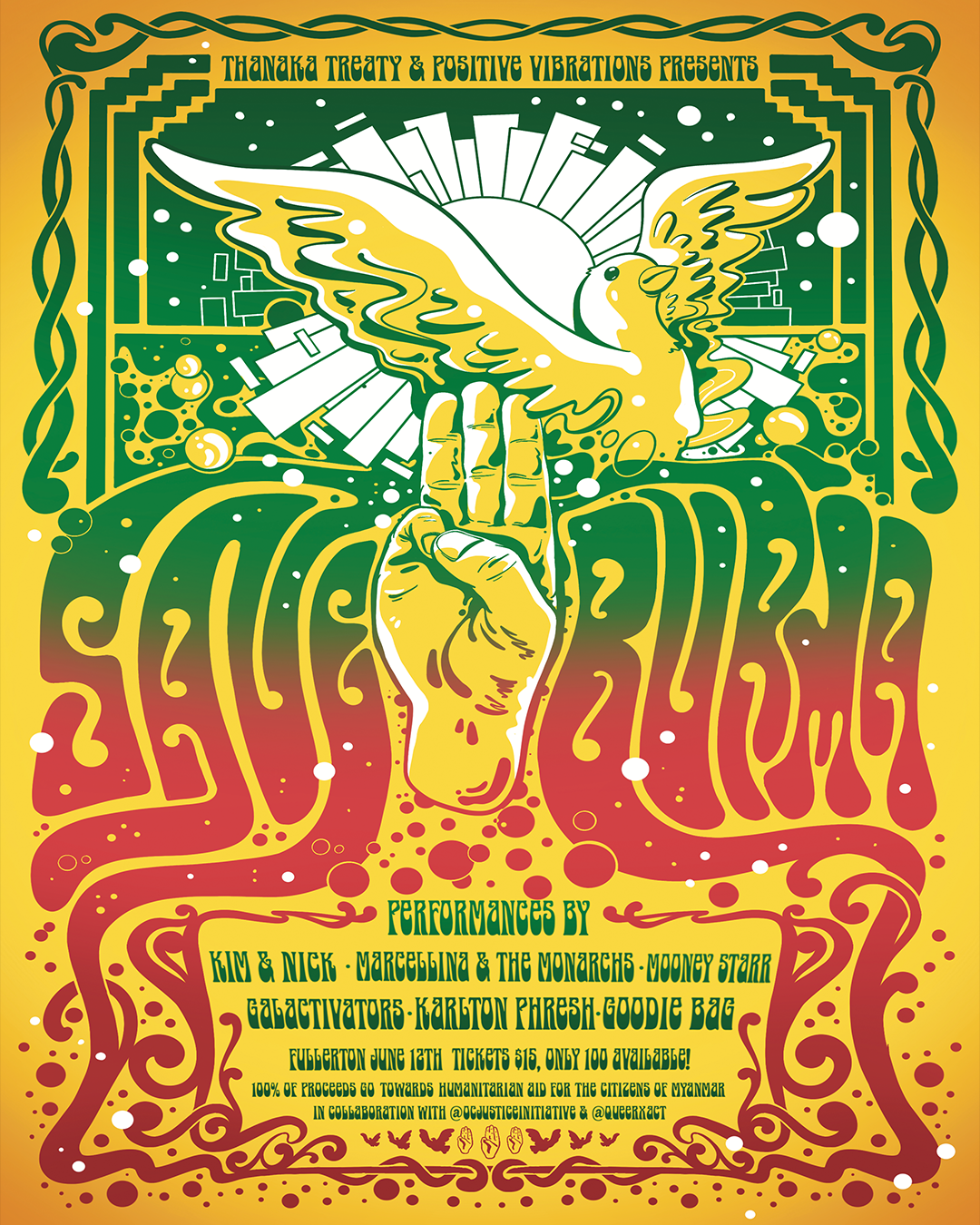 Save Burma Fundraiser Poster Commission