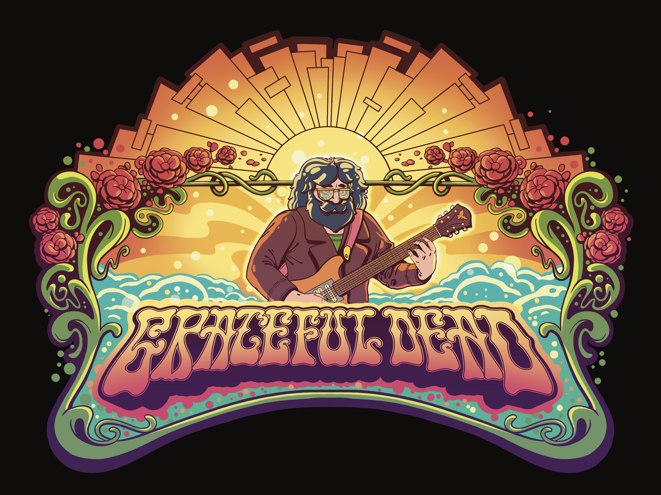 Unused "Grateful Dead" client work for Package Label