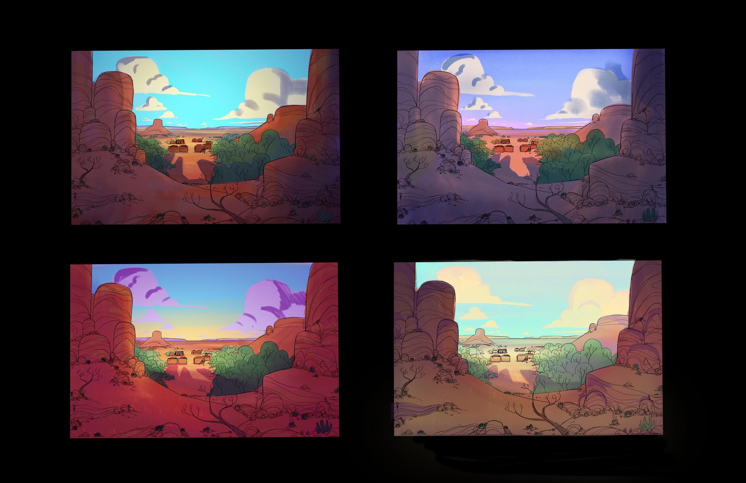 "The Lonely Ranger" 
Visual Development for my student film