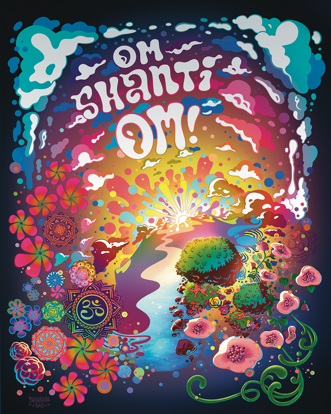 "Om Shanti Om" Illustration