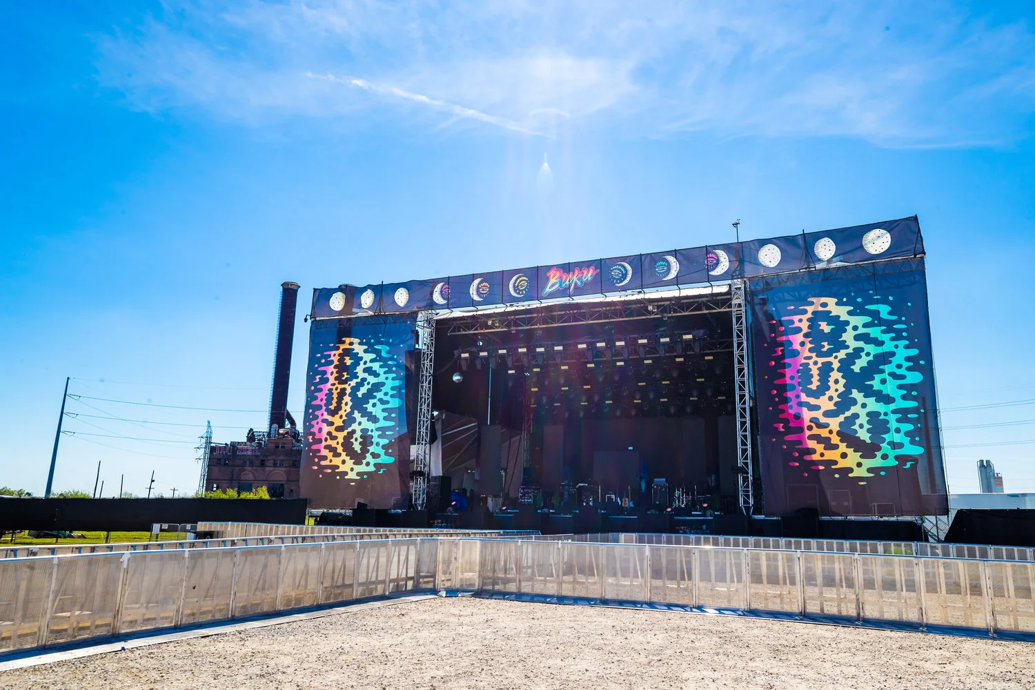 BUKU Music & Art Project music festival graphic design branding illustration concert visuals logo icon stage production scrim banner mainstage main stage