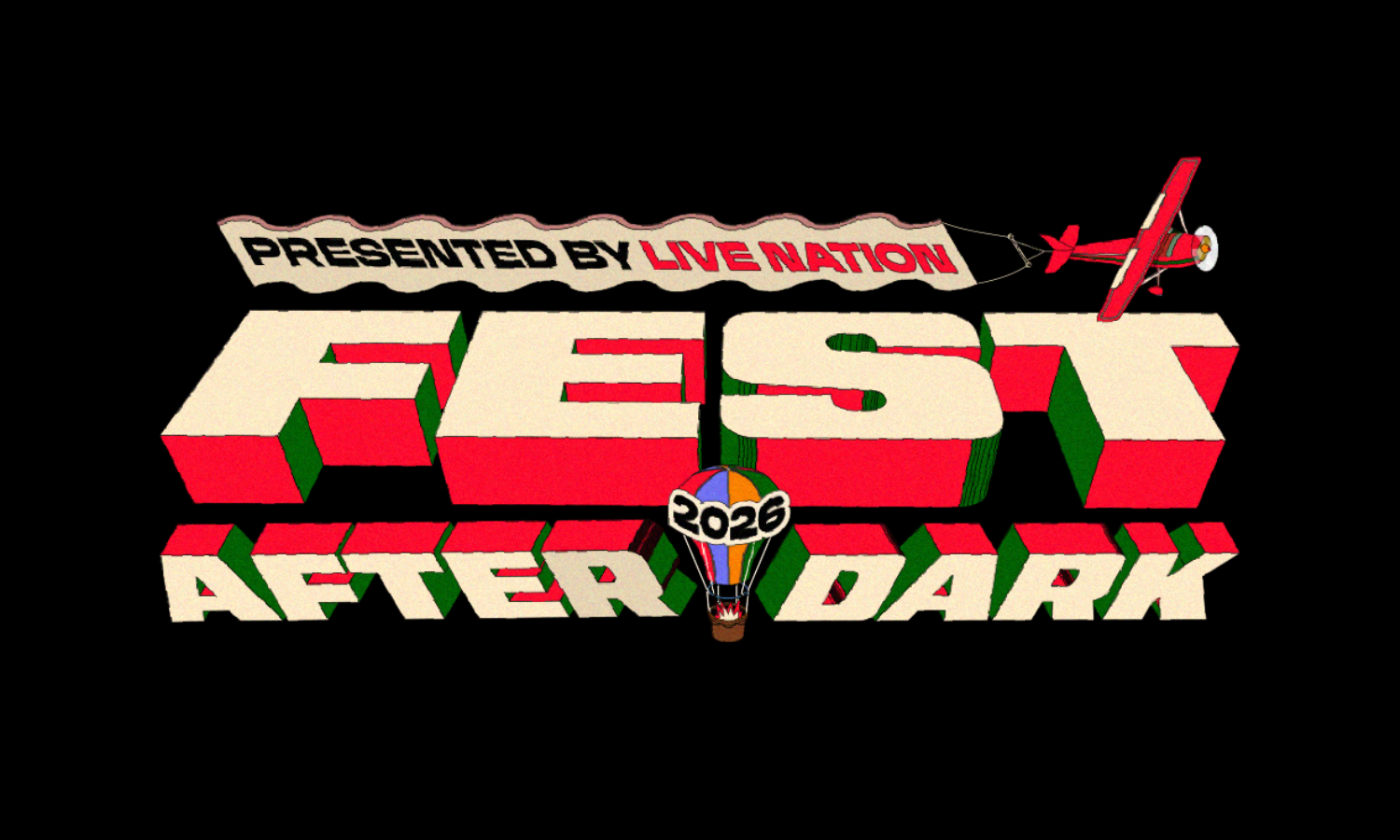 Fest After Dark Festival Live Nation Festival Branding Art Design New Orleans