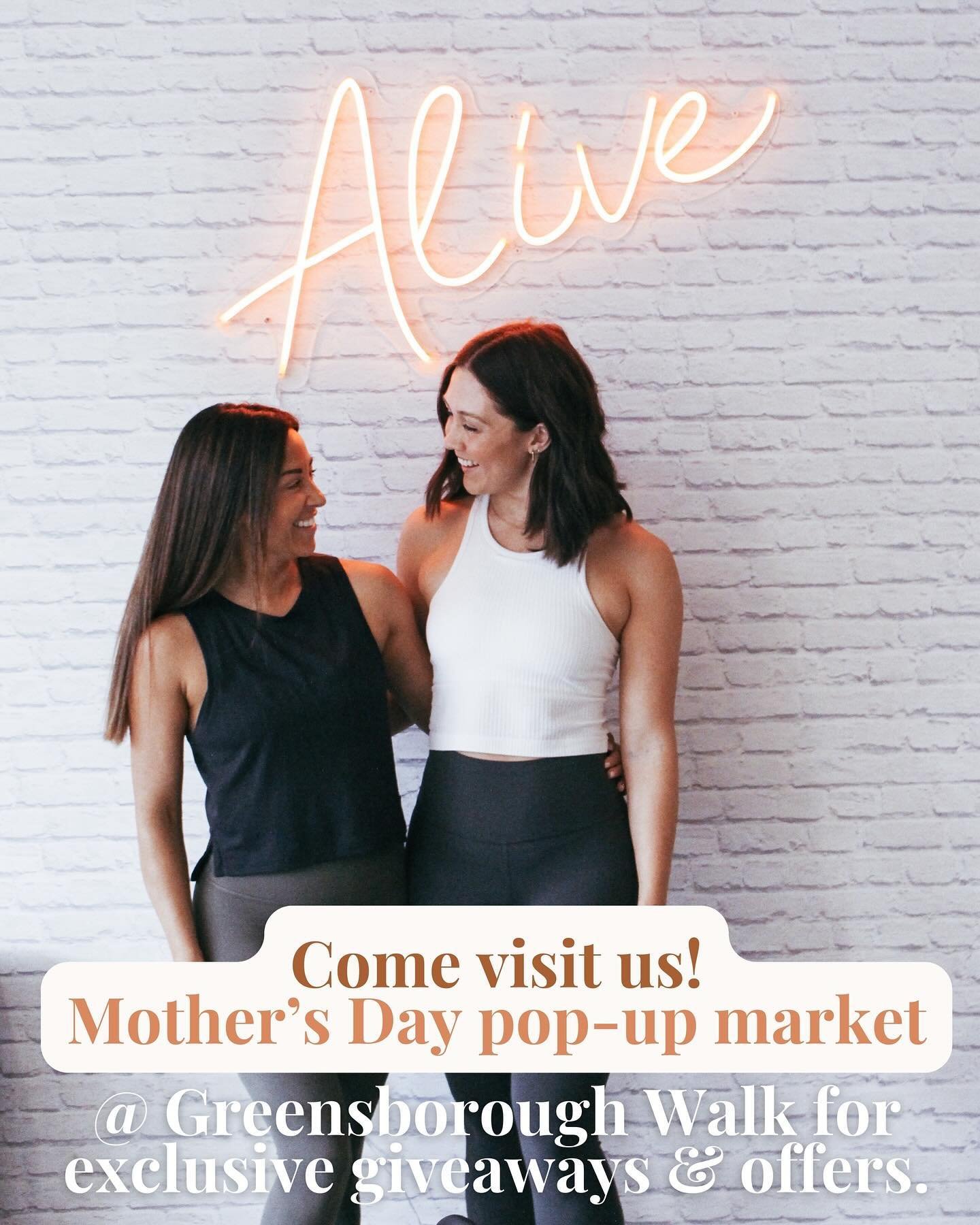 &mdash; Come visit us! &mdash; Alive will have a market stall at Greensborough&rsquo;s Mother&rsquo;s Day pop-up market on Saturday May 11th from 11-3pm where EXCLUSIVE giveaways and offers will be available. 

Make sure to come down to claim our on-