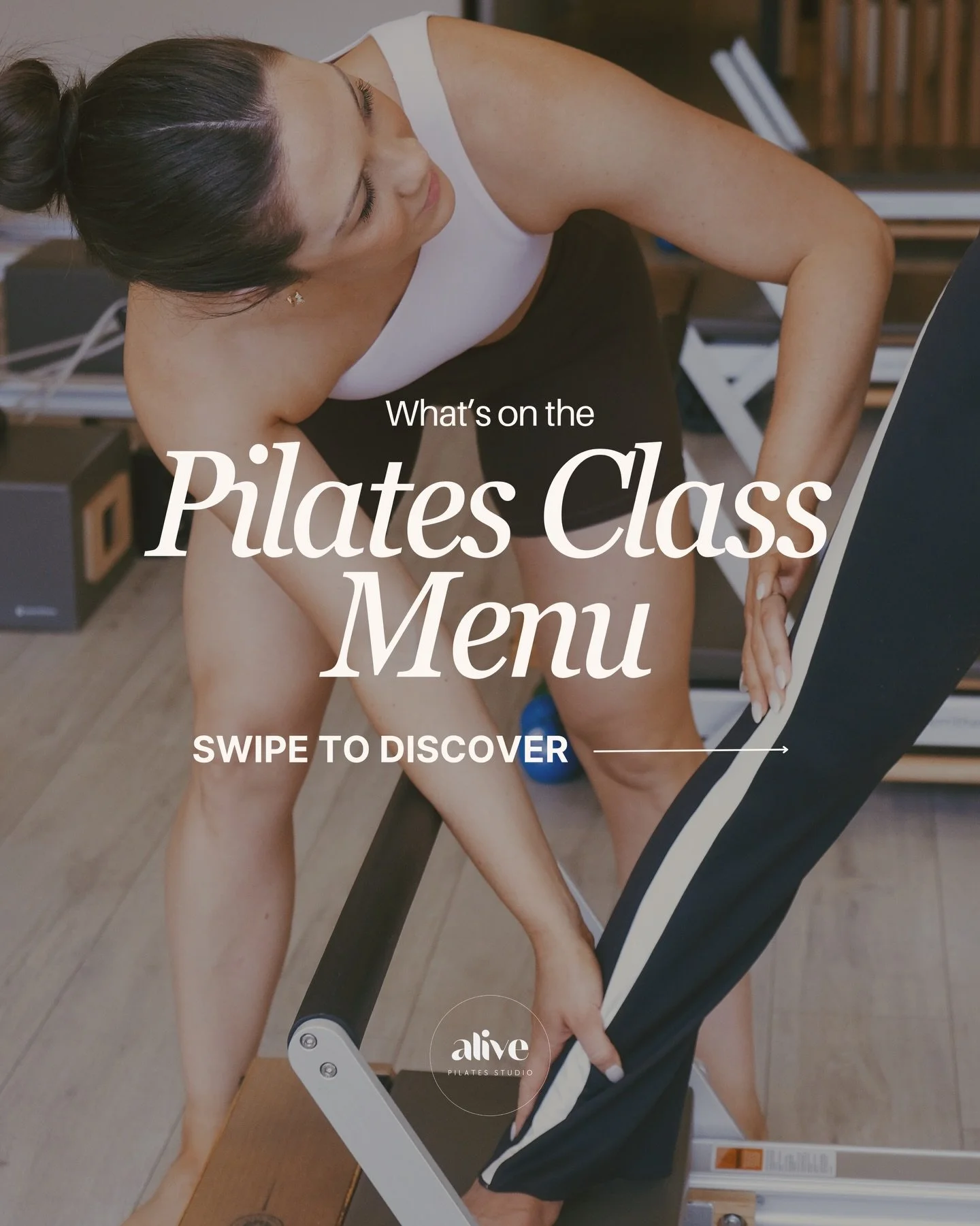 &mdash; ALIVE PILATES CLASS MENU &mdash; No matter where you&rsquo;re starting, there&rsquo;s a place for you here. ✨

Our Pilates classes are designed to meet you where you&rsquo;re at&mdash;whether you&rsquo;re building strength, improving flexibil