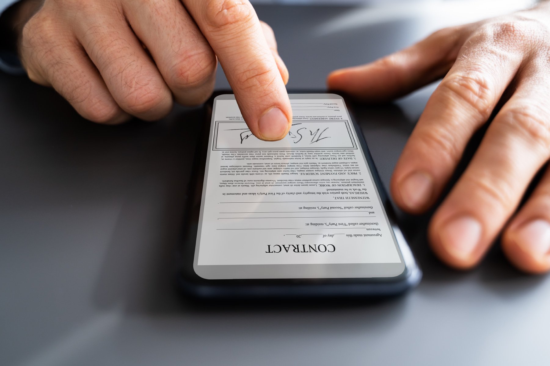 Eng Signature The difference between electronic and handwritten signatures — Woods Fuller