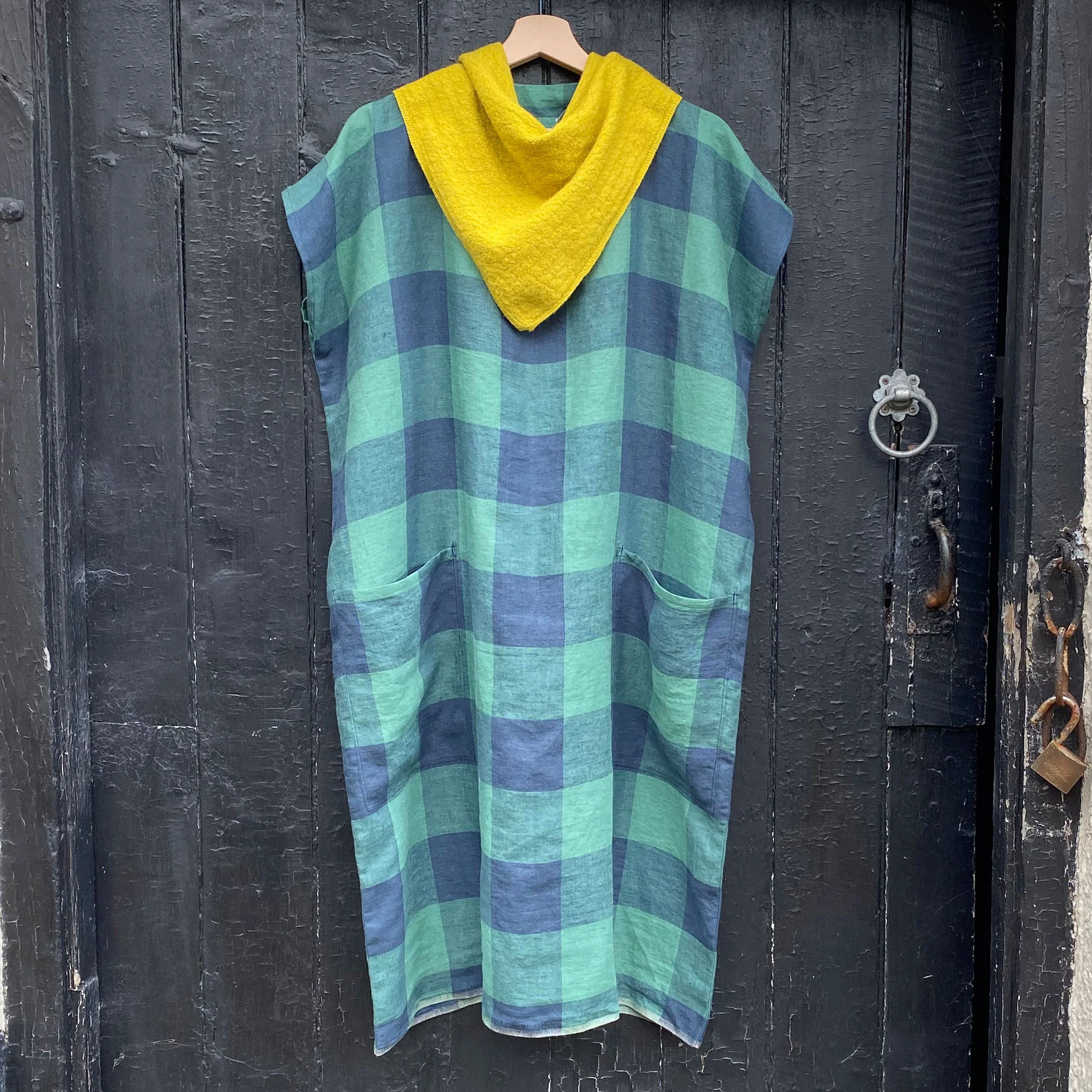 Sea Check Linen Dress