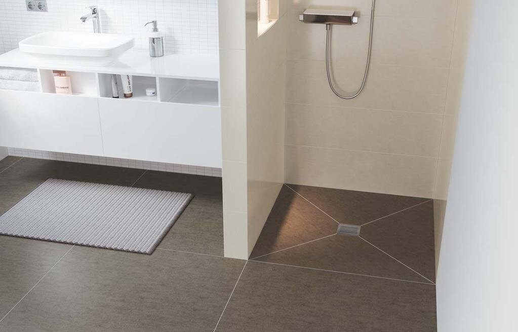 Using Big Tiles On Your Shower Pan, Large Tiles In Shower